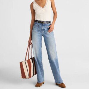 Madewell NWT sz 27 Emmett Wide Leg Jean in Atlin Wash